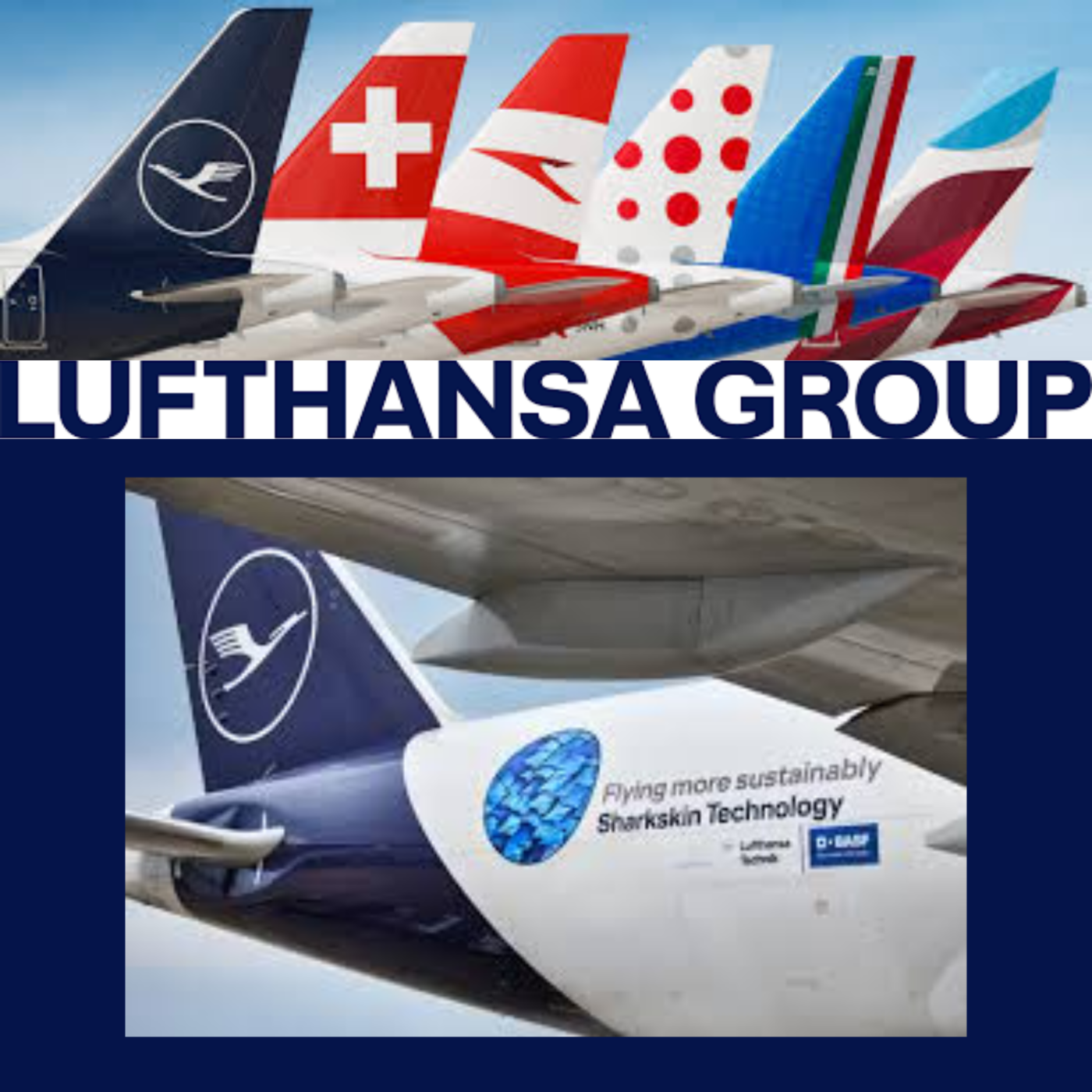 Episode 1: Lufthansa-Group | Willkommen zum Lufthansa Group Podcast! Heute werfen wir einen Blick auf eines der größten Luftfahrtunternehmen der Welt. Mit über 946.000 Flügen, 300 Destinationen und mehreren renommierten Airlines, wie Lufthansa, Swiss und Eurowings, gehört die Lufthansa Group zu den führenden Unternehmen der Branche. Nachhaltigkeit spielt eine zentrale Rolle: Durch Projekte wie AeroSHARK und den Einsatz von nachhaltigem Flugkraftstoff spart die Gruppe CO₂ und setzt auf innovative Lösungen wie „Green Fares“, bei denen Passagiere ihre Emissionen kompensieren können. Danke fürs Zuhören und bleibt gespannt auf zukünftige Entwicklungen! 1 2 |