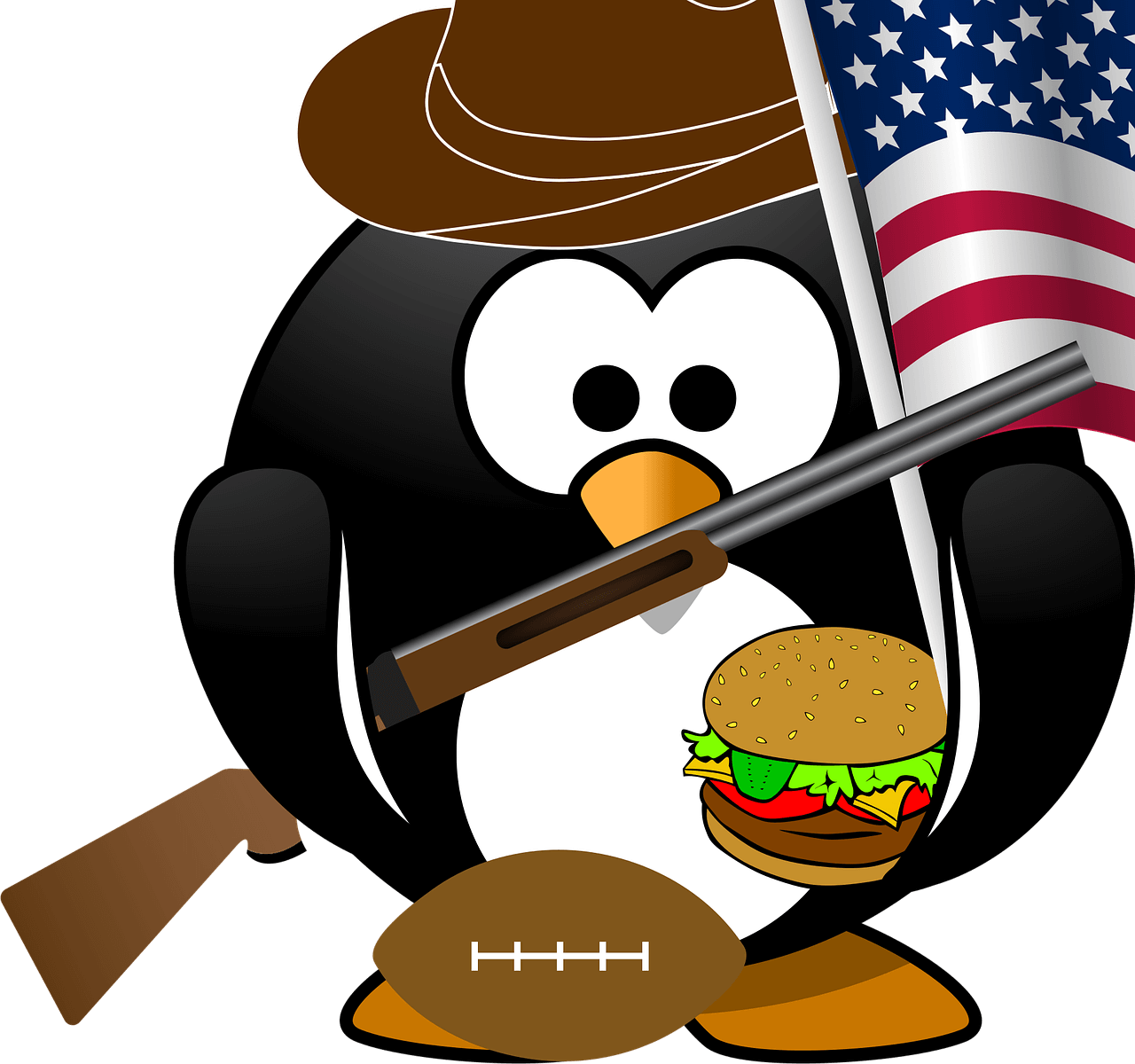 Kinderspielwoche: Amerika | Eine kurze und lustige Präsentation über das Land Amerika. penguin, flag, eagle, american, patriotic, burger, ball, penguin, penguin, penguin, eagle, eagle, eagle, eagle, eagle, patriotic, patriotic, burger, burger, burger, burger