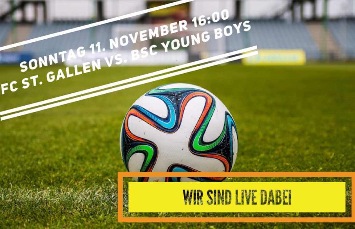 FC St. Gallen vs. BSC YB | Wir Senden Live vom Fussballspiel FC St. Gallen – BSC YB aus dem Kybunpark. Sei auch du Live mit dabei im Radio. 0BE2107C 5927 4A96 89E2 0259CD38F478 |