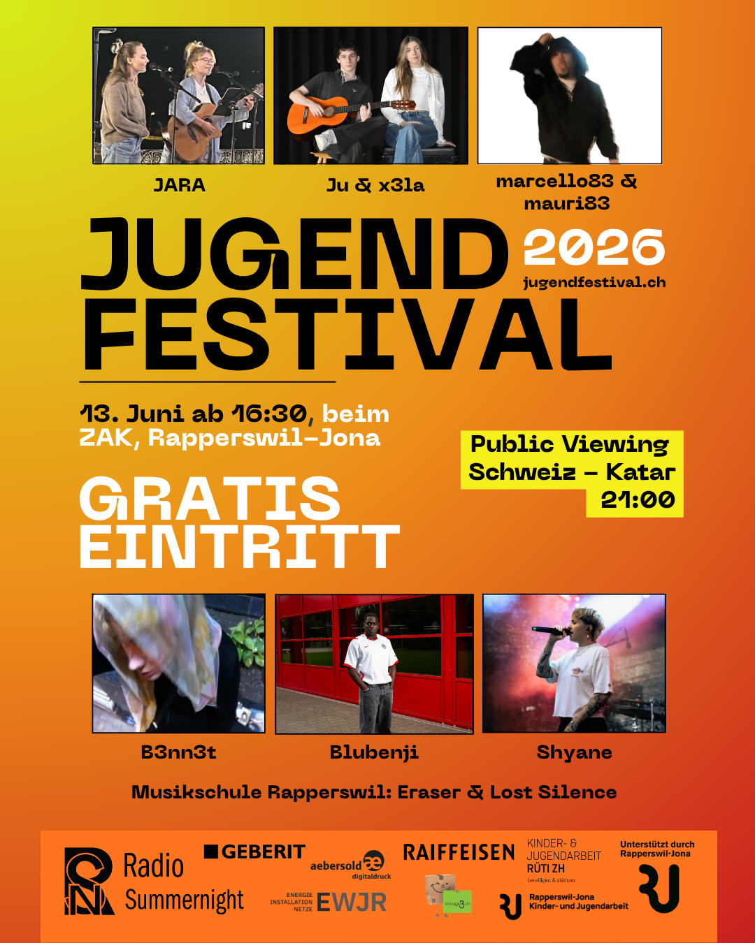 Jugendfestival PLakat 2026 Druck A5 Instagram Post 45