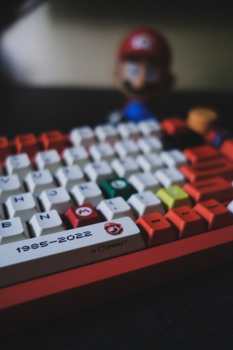 a close up of a keyboard
