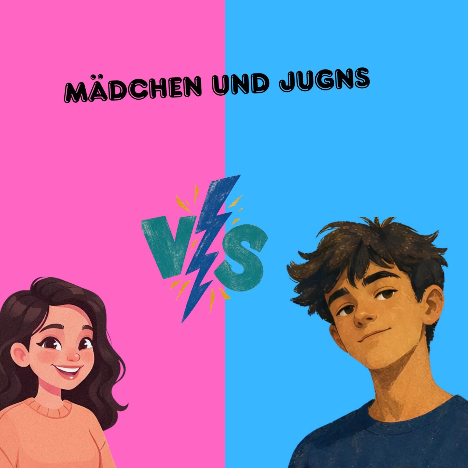 Die Unterschiede zwischen Mädchen und Jungs