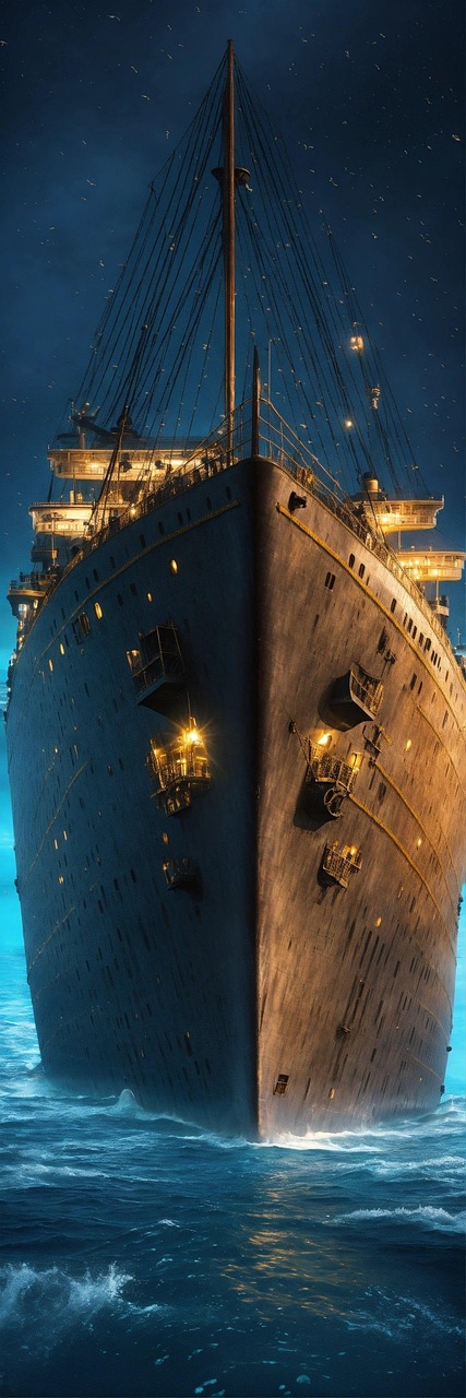 ship, sea, nature, ocean, transport, titanic