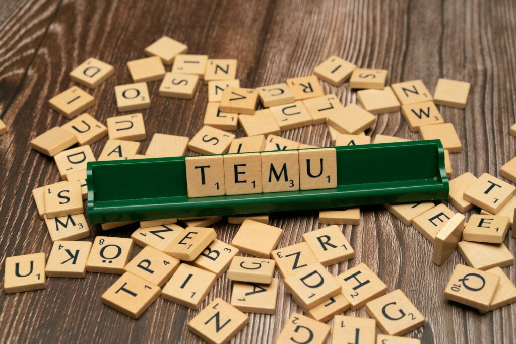 The word tiem is spelled out with scrabble tiles