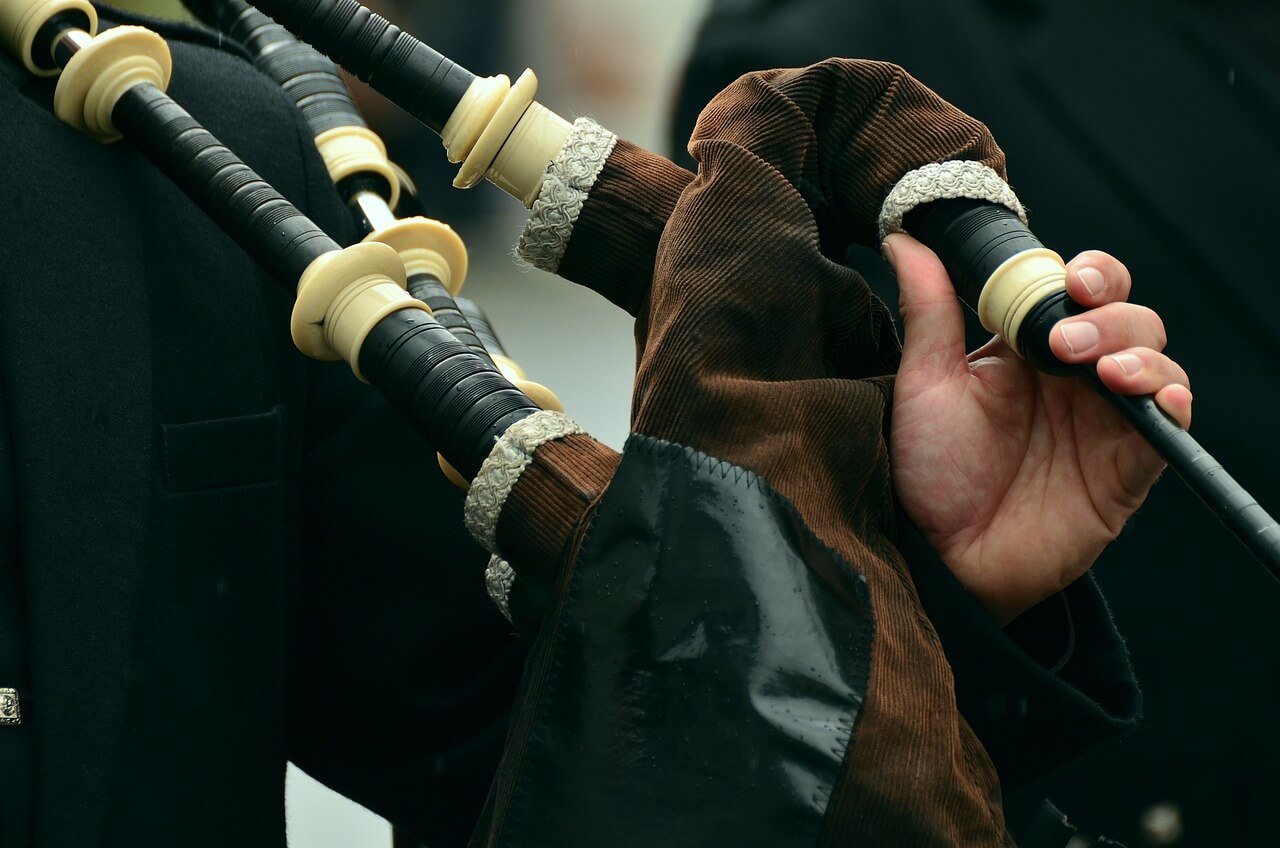 bagpipes, wind instrument, musical instrument